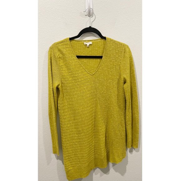 EILEEN FISHER Linen Cotton Slub Mix Pullover - Picture 2 of 4